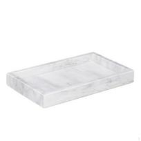 Marmurinis padėklas su paaukštintais kraštais Elegantiškas Glotnus Komodai Sea Wave 25x15cm black