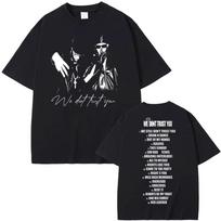 Rapper Metro Boomin Heroes & Villains Double‑Sided Graphic Print Unisex Vintage Hip‑Hop Loose Men's Cool Streetwear Fashion Women And Men T-Shirt 4XL