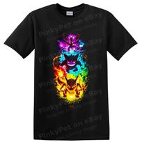 Pokemon Charizard Gengar Mewtwo Bulbasaur Fire Energy Graphic T Shirt Tee Art XS black