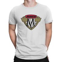 Vintage Motocross  Retro 60S 70S 80S T-Shirts for Men Round Neck 100% Cotton T Shirt Maico Short Sleeve Tees Classic Clothing S white