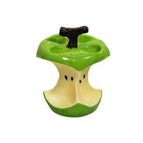 Ceramic Toothbrush Stand With 4 Holes Fruit Core Design Bathroom Countertop Organizers Manual Toothbrush Holders Rack