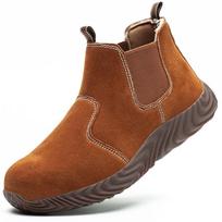 Suvirintojo vieno pedalo darbo draudimo batai, plieninė maišo galvutė, atspari smūgiams, atspari dūriams, atspari nudegimams, lengva, darbo batai 38 brown