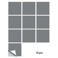 White PVC Tile Stickers Self-adhesive Backing Thickened PVC Moisture Resistant Oil Resistant Easy Installation pilka