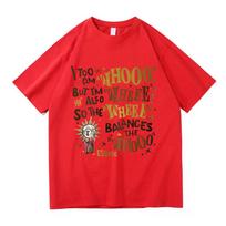 Esquie Clair Obscur Expedition 33 TShirt Whooo Wheee Menwomen Clothing Harajuku High Quality Tops Cotton TShirts Male Top L red