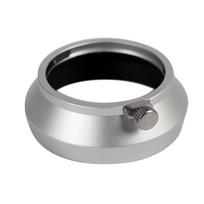 Metal Lens Hood Replacement For Olympus M. ZUIKO DIGITAL 17mm f1.8 Lens Black/Silver sidabras