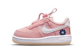 Nike Air Force 1 Toggle SE Low top Skateboard Shoes Pink White Infant And Toddler DB1819-600 27