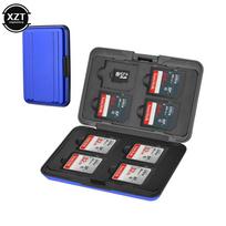 Portable Micro SD Card Holder SDXC Storage Holder Memory Card Case Protector Aluminum case 16 solts for SD/ SDHC/ SDXC/ Micro SD juoda