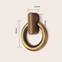 1pc Vintage countryside bedside table drawer handle pull tab shoe cabinet tea table cabinet door handle