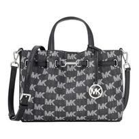 MICHAEL KORS Carson brand logo print charm Tote bag Tote bag shopping bag shoulder handbag small size women's black juoda