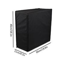 Cpu Dust Cover Gaming Computer Desktop Pc Mid-Tower Antistatic Waterproof Jacket Protector Pc Casewith Adjustable Elastic Cord black