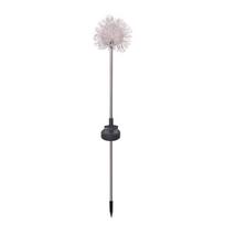 1PC Led Solar Dandelion Floor Plug Light, Outdoor Garden Community Decorative Atmosphere Light Aluminum Wire Ball white