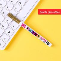 Guangna 152 High-Temp Resistant Color Paint Pens for Metal, Ceramic, Graffiti, DIY Photo Albums, Black Cards, and Touch-Up Use.