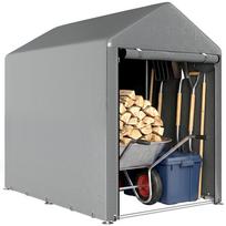 179 x 120cm Temporary Garden Shed, with Accessories - Light Grey 120 x 179 x 165 cm