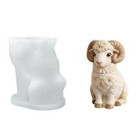 Sheep Lamb Silicone Molds Food Grade Silicone Mould for Resin Casting Handmade Soap Making Candle Gypsum Statue Ornament