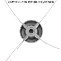 Wire Rope Through Hole Aluminum Zinc Zinc Alloy Head Aluminum Zinc Zinc Alloy Base Trimmer Replacement Head  Yard Care 4pcs steel ropes