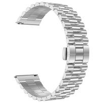 18/20/22mm Stainless Steel Band for Huawei Ultimate 2 GT 6 Pro 5 Runner 2 Bracelet for Garmin 170 70 570 265 265S Venu 4 Straps 18mm white