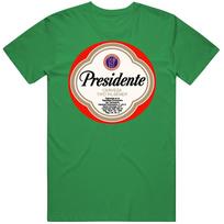 Prezidento alaus retro alaus daryklos logotipas T marškinėliai M beige
