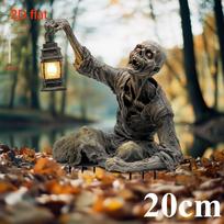 Siaubo zombis, 2D plokščias akrilas, dekoracija, tinkama veja, dovanoms, draugams, sodams, lauko dekoravimui, Kalėdoms, Helovynui gray