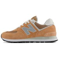 New Balance Nb 574 Comfortable Versatile Shock Absorbing Durable Low Top Lifestyle Casual Shoes Unisex sneaker Yellow U574ESI 38.5 brown