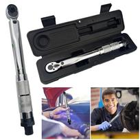 1/4 Inch Wrench 5-25Nm Drive Click Torque Wrench Multi-use Hand Ratchet Spanner Tool with Case for Car Vehicle UNITED KINGDOM black