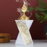 1PC resin aroma diffuser special-shaped rotating resin craft incense burner ornament balta