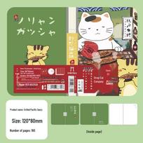 Muran Stray Cat Mountain Society Mini Japanese Pocket Notebook gray