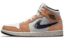 Air Jordan 1 Mid Se 'Brushstroke Paint Splatter' DA8005-100 37.5