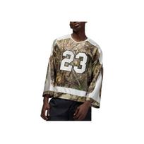 Air Jordan Brooklyn Realtree Hockey Jersey Medium Olive Men Tops Green IB3964-222 XXL gray