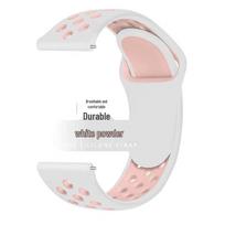 Compatible Silicone Watch Strap for Huawei GT5/4/3/2 46mm/Pro and Samsung/Honor 22/20 Models Huawei GT/GT2E/GT Runner beige