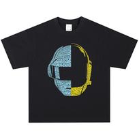 Daft Punk T-Shirt, Soft Fabric Casual Daily Wear XXXL gray