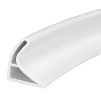 1PC 1m Collapsible Shower Water Dam Self Adhesive Silicone Shower Threshold Dry Wet Separation Flexible Water Dam Guard Laundr (WHITE,1m) balta