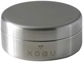 KOGU Coffee Small Coffee Canister in Dishwasher Stainless with Inner Keeps Coffee Beans Holds 30g or Compact Food Gift for Shimomura Kikaku Container, gray