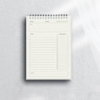 80 Sheets Coil Bound Daily Planner Notepad Self Discipline Time Home Office School Schedule Organization Coil Planner Notepad balta