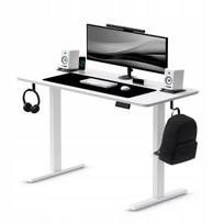 Reguliuojamo aukščio elektrinis stalas LVNSystem Control+ 120/60, baltas, 73-122 cm