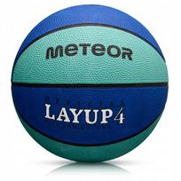 Krepšinio kamuolys vaikams 3-10 metų METEOR LAYUP #4 guminis