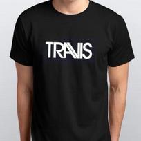 TRAVIS T-SHIRT sizes S M L XL XXL colours Black, White M black