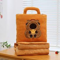 Nauja Kapibara nešiojama pagalvė pliušinis žaislas kapibara oro kondicionieriaus antklodė dvipusė miegui oro kondicionierius yra dovanojama vyrų ir moterų cushion 35cm (0.4kg blanket 160 * 100)