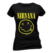 Ladies Nirvana Kurt Cobain Rock Grunge erkend T-shirt vrouwen dames M