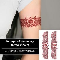 Netikra chna laikina tatuiruotė Indija Mehndi gėlė Kūno meno lipdukas Pirštas Rankos Kojos Ranka Style 1
