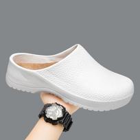 Men Slippers Clog Women Water Proof Chef Shoe Comfortable Sandal Slippers Pet Workers Outdoor Shoes 44-45 balta