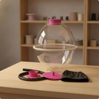 Transparent Balloon Stuffing Machine | Manual, Stuffer with Hose, for Gift Wrapping