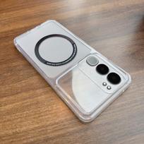 Case for Vivo Y19s,Y19s Pro Wireless Charging Magnetic Ring Casing Anti-Fingerprint Matte Cover Vivo Y19s