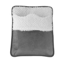 USB Foot Warmer Soft Plush Heating Pad with Detachable Inner Portable Washable Foot Heater for Home Office Use pilka