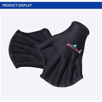 Diving Swimming Surfing Webbed Gloves Neoprene Training Fins Hand Paddle Surfing juoda