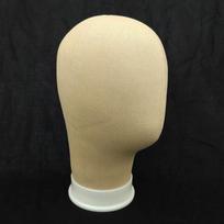 Džiuto galvos manekenas su plaukais perukų ir kepurėlių gamybai 54cm beige