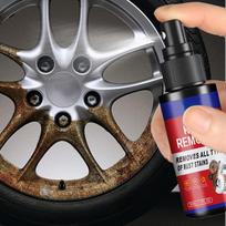 Rust Inhibitor Car wheel Rust Remover Derusting Spray Metal Car Detailing Spray Rust Dissolver Iron Stain Cleaner Polishing Care 50 ML gray