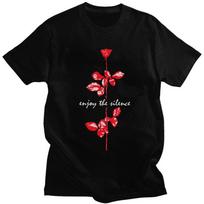 Custom Electronic Rock D-Depeche Cool Mode T Shirt Men Short-Sleeve T-shirt Casual Tee Tops Pure Cotton Slim Fit Tshirts Gift... S įvairiaspalvis