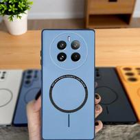 For Realme 12 Case Realme 12 Pro + Phone Case Realme 12 Plus Cover Realme 12X Shookproof Color magnetic hard Silicone back cover realme 12 Pro gray