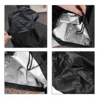 Dust-proof Outdoor Chiminea Cover Waterproof Black Fireplace Cover Protective Sleeve Oxford Cloth Heating Stove Tent Camp juoda