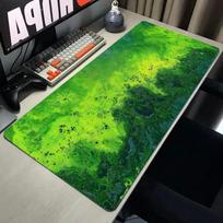 Green Series  Extra Large Office Mouse Pad with Edge Locking Process Easy to Clean AntiSlip XXL Mouse Mat for Work from Home 800x400x2mm green